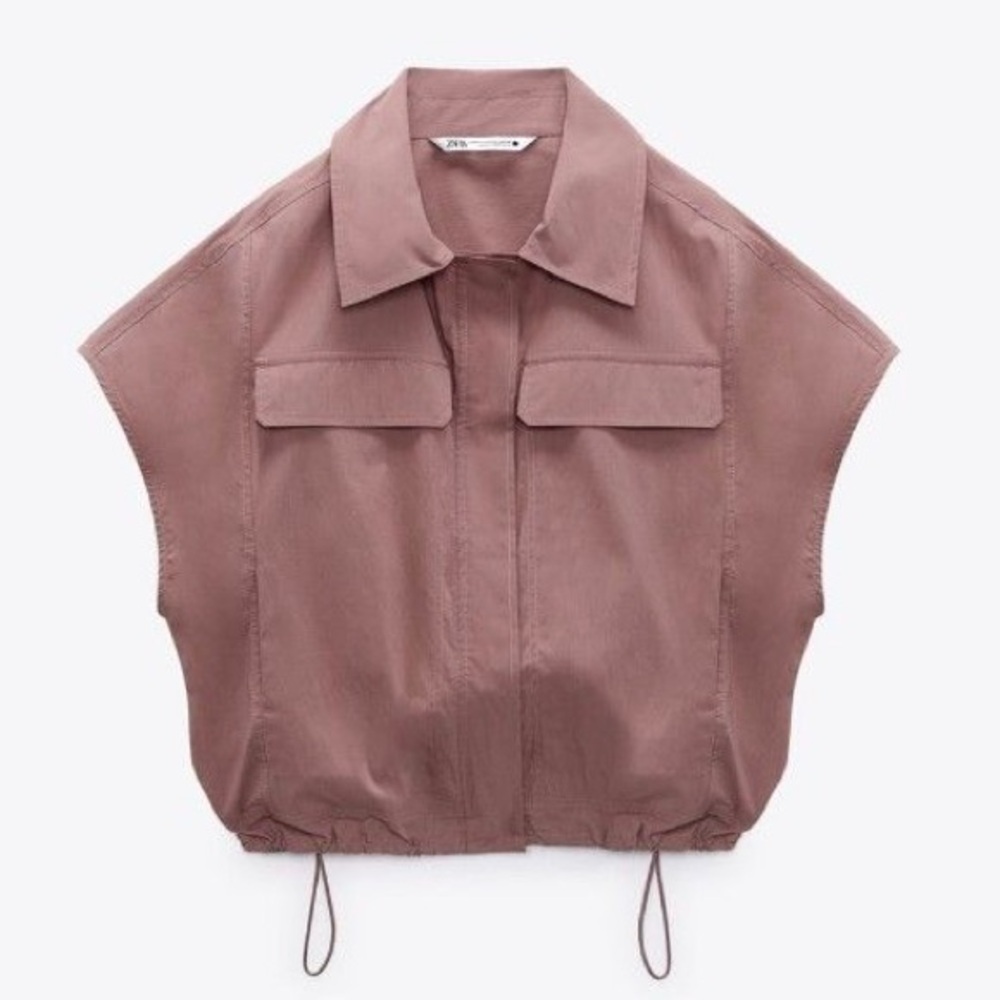 Zara parachute blouse